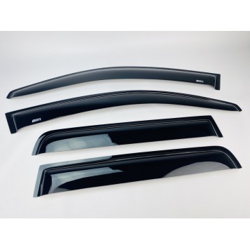 Дефлекторы окон Mitsubishi Outlander XL 2007-2012 накладные (DEFL) Q2-3